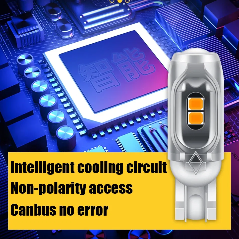 Emitting Color: green - New T10 LED W5W Super bright Polarity Free Plastic Protect smd Car Interior Light Read Door License Plate Wedge Lamp 12V White