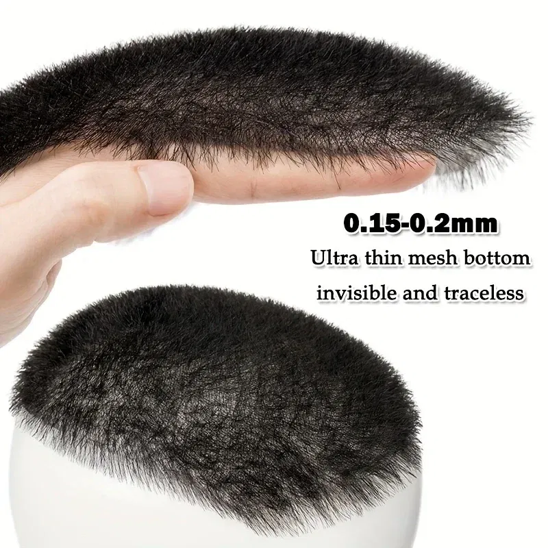 Toupee Color: 30R#, Toupee Density: 110% - PROKYVITY 11g Buzz Short Cut Men's Toupee Human Hair Natural Male Hair Replacement System PU Invisible Extension Hairpiece