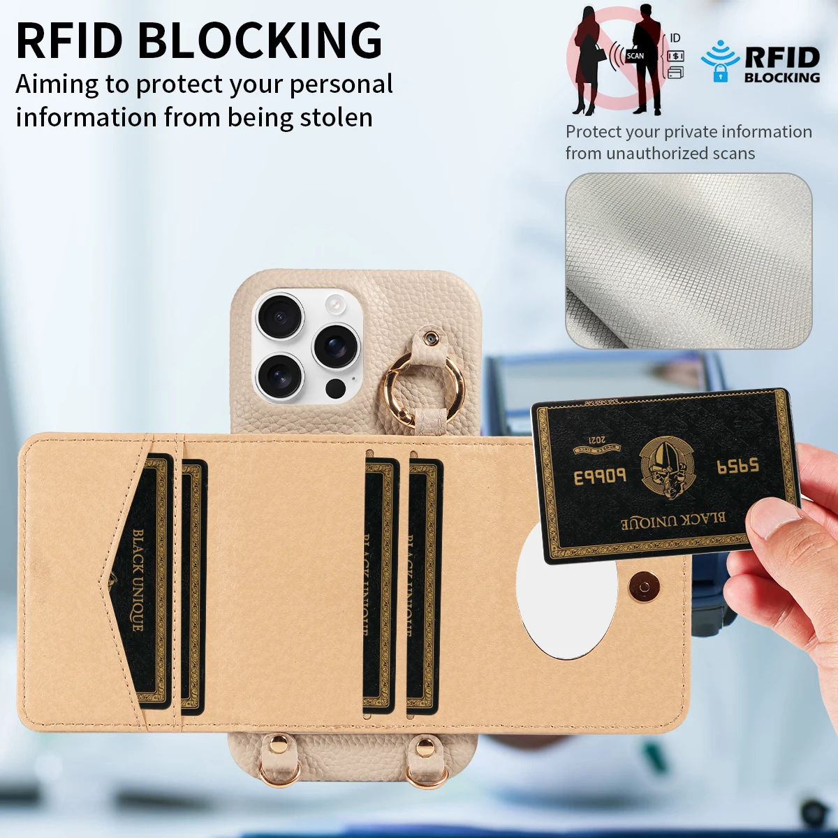 Color: Orange, Bundle: Case & Strap, Material: Artificial Leather, Compatibility by Model: iPhone 16 Pro Max - For IPhone16 15 Pro Max 14 13 12 Series PU Leather Magsafe Magnetic Wireless Charging Shockproof Crossbody Wallet Phone Case