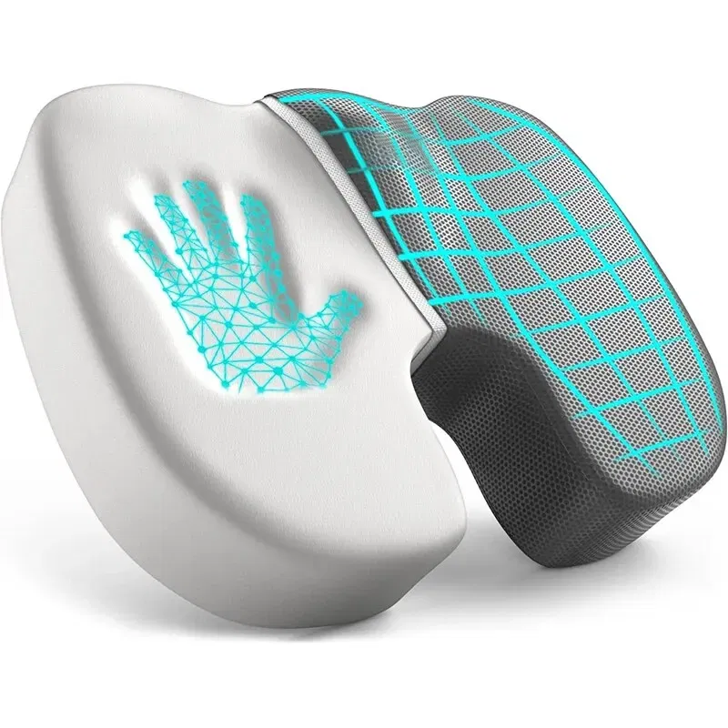 Color: black - Ergonomic Memory Cotton Office Cushion Hemorrhoid Cushion Chair Cushion Sedentary Artifact Student Ass Cushion