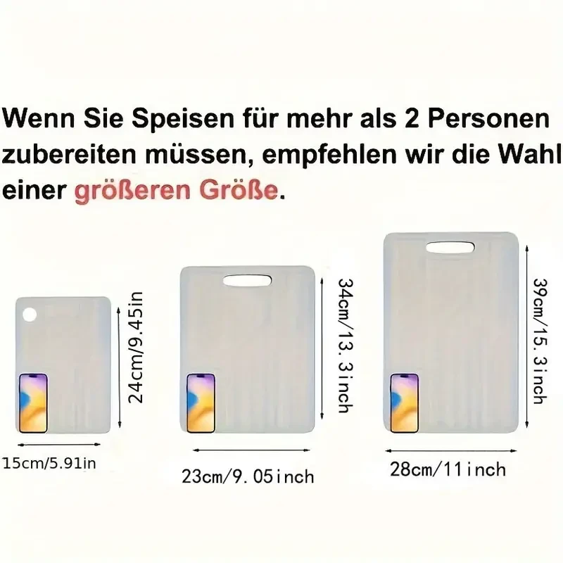 2pcs Premium Stainless Steel Cutting Boards - Double-Sided, Food Grade for Meat & Vegetables, Durable Kitchen Prep Tool