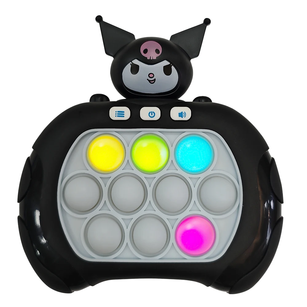 Color: Apricot Yellow - 2024 New Pikachu Quick Push Game Pop Up Fidget Bubble Electronic Pop it Pro Game Light AntiStress Toys For Adult Kids Gift 2024