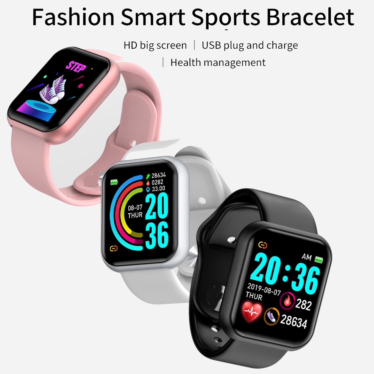 Smart Watch for Women & Men  Bluetooth Fitness Tracker with Music, Sleep Monitor & Sport Features