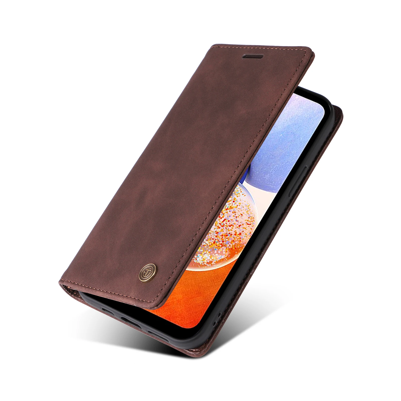 Color: Blue, Material: Acrylic - Leather Wallet Case For Samsung Galaxy A15 A05 A14 A24 A34 A54 A13 A23 A33 A53 A73 A52 A32 A22 A12 A72 A03S A04S Flip Book Cover