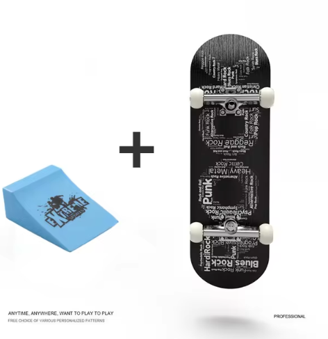 1Set Finger SkateBoard Wooden