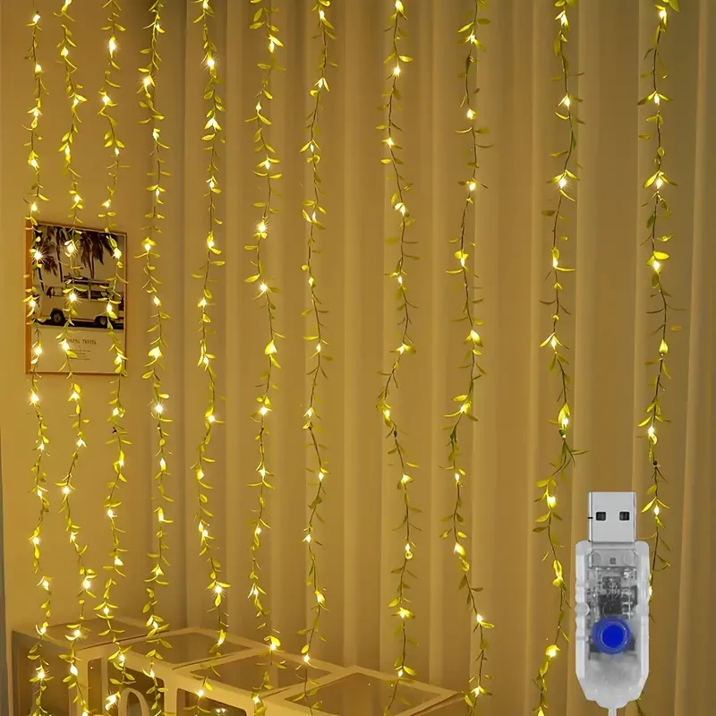 Enchanting Willow LED Curtain Lights