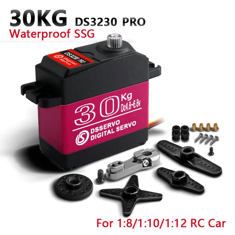 Color: Brown - 4X Waterproof Servo 20Kg 25Kg 30Kg 35Kg 40Kg High Speed servo Pro Metal Gear Digital Servo Baja Servo For 1/8 1/10 Scale RC Cars
