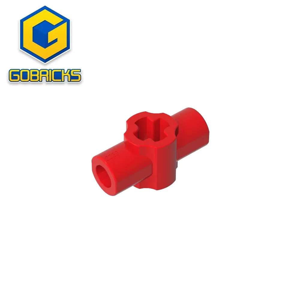 Color: WHITE - Gobricks GDS-2230 Technical Axle Connector Hub with Perpendicular compatible with lego 24122 Assembles Building Blocks