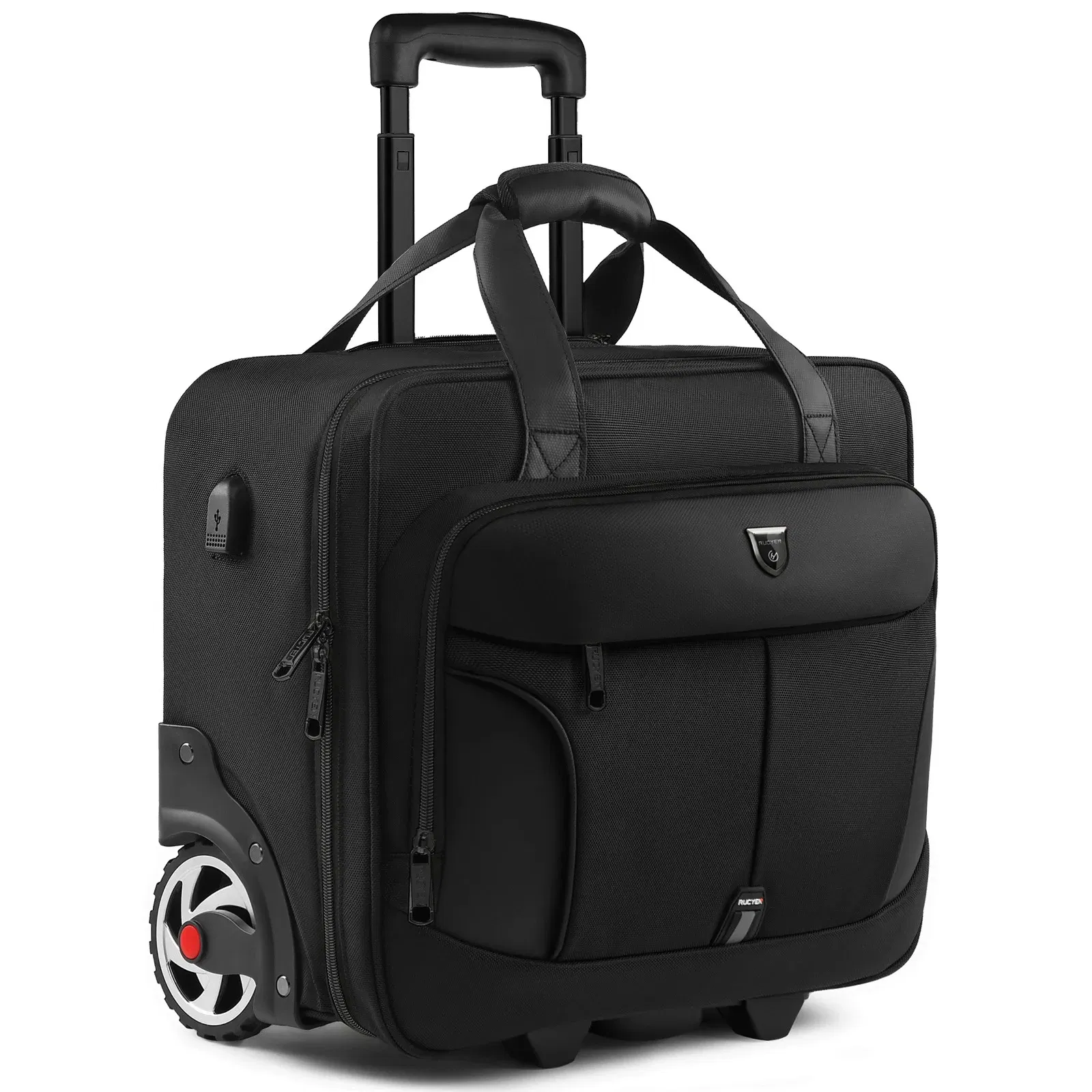 Color: Beige - Men Travel Luggage Bag Men Business Trolley Bag Wheeled bag Oxford Suitcase Travel Rolling Bags On Wheels Carry On Luggage Bag