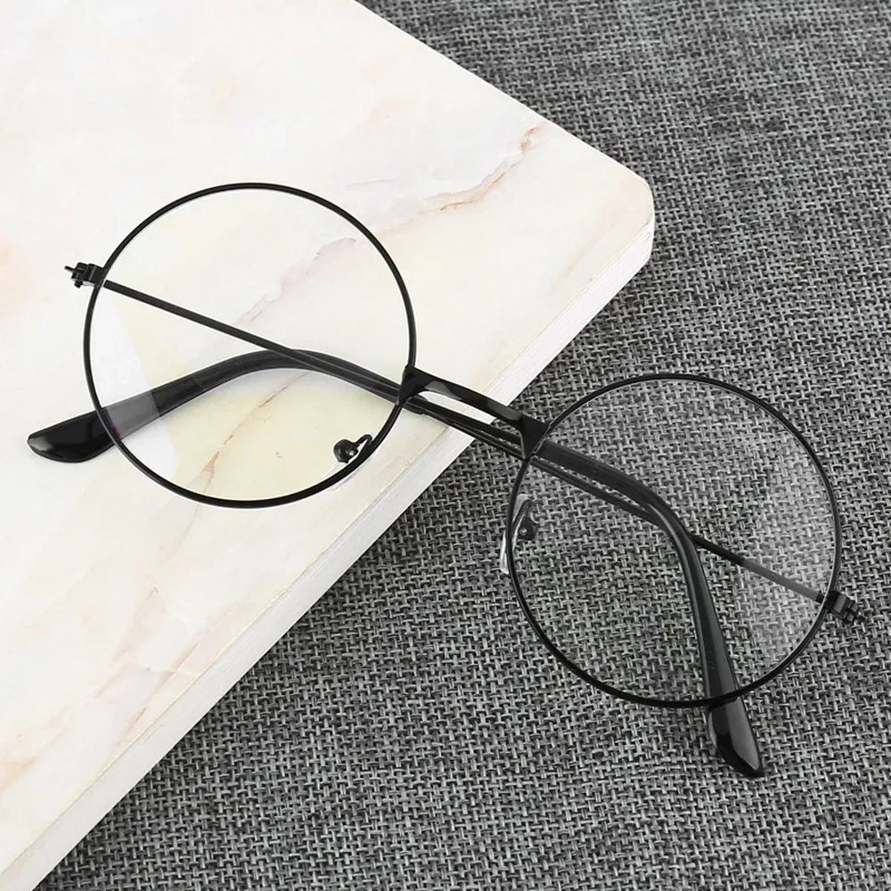 Frame Color: MULTI - Retro Round Frame Anti-blue Radiation Glasses Ultralight Men Women  Blue Light Blocking Glasses Eyewear Computer Goggles