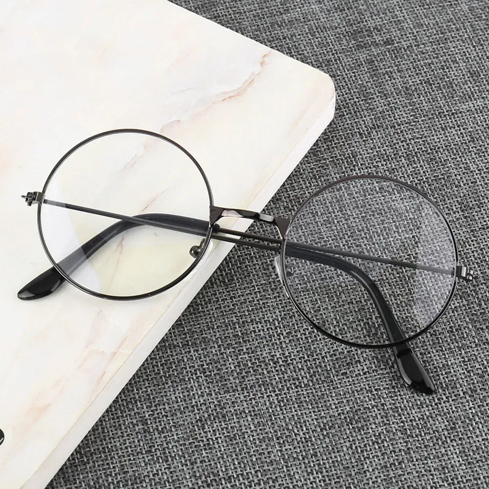 Frame Color: MULTI - Retro Round Frame Anti-blue Radiation Glasses Ultralight Men Women  Blue Light Blocking Glasses Eyewear Computer Goggles