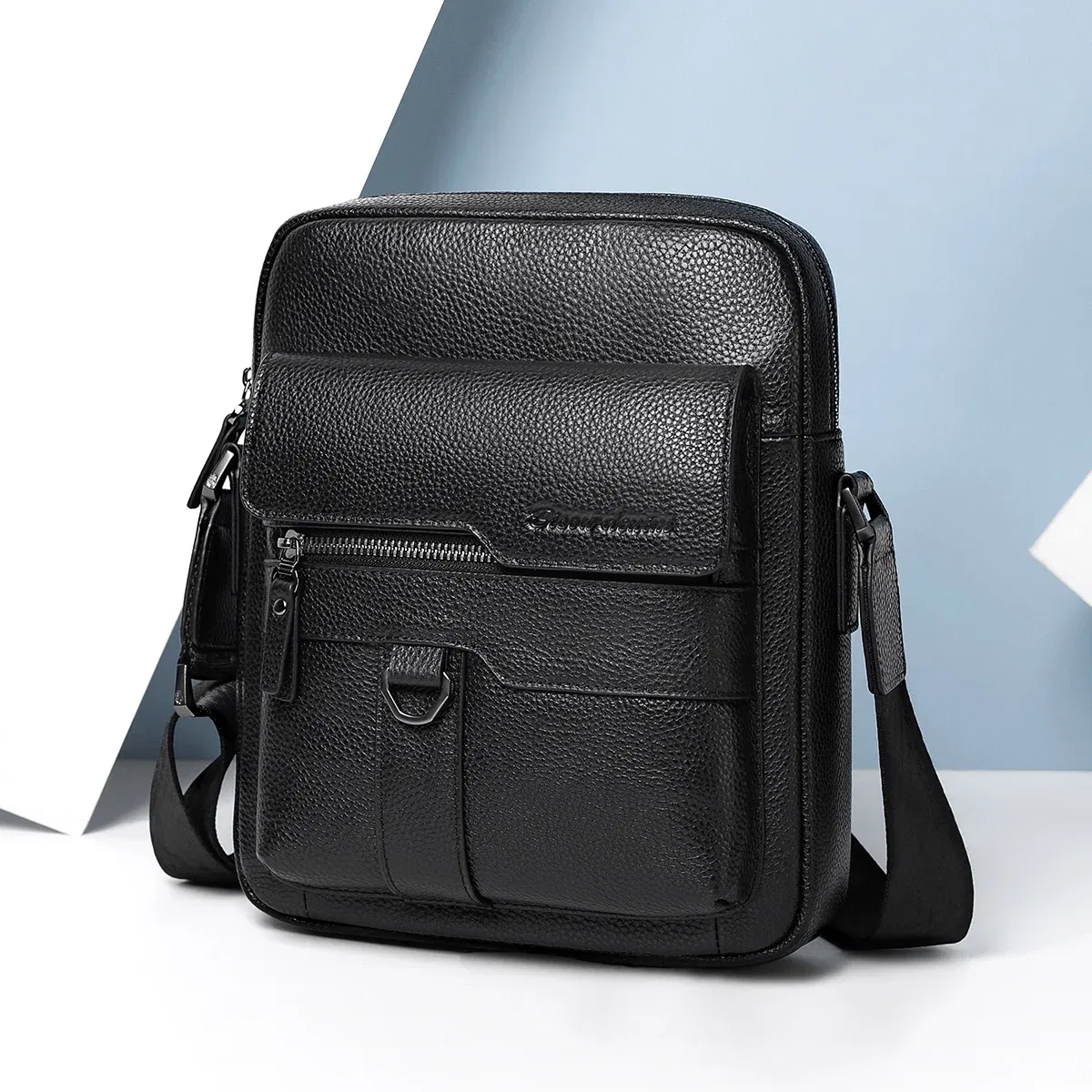 Color: Beige, Ships From: CHINA - BISON DENIM Genuine Leather Crossbody Bag Men Women Messenger Casual Cowhide Shoulder Bag High Quality Business Male Handbags