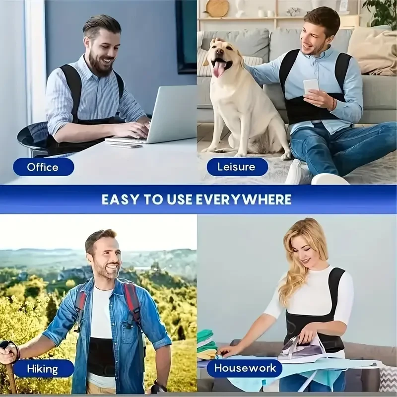 Adjustable Posture Corrector - Invisible Back Support Brace for Men & Women