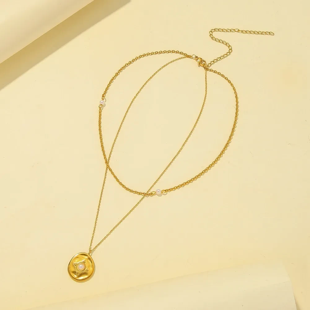 Vintage Coin Pearl Pendant Item