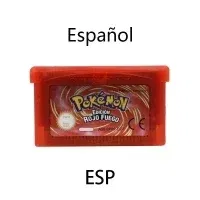 Color: army green - GBA Game 32 Bit Video Game Cartridge Console Card Pokemon Emerald Ruby FireRed LeafGreen Sapphire Multi-language for GBA/NDS