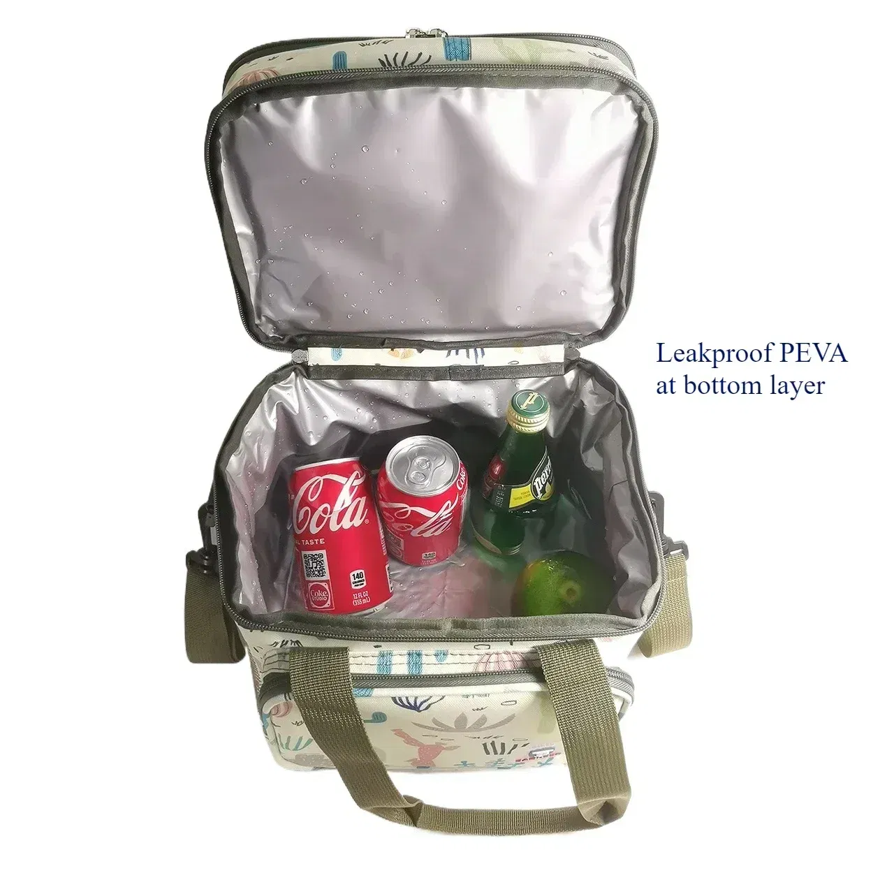 Color: Pink - BAGNEER Thermal Lunch Bag Camping Picnic Food Cooler Bags Insulated Case Waterproof Office School Lunchbag Shoulder Cooling Box