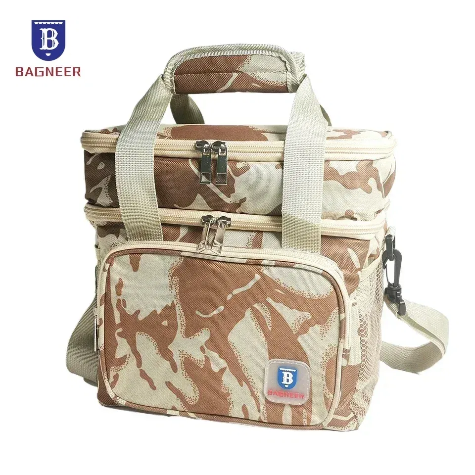 Color: Pink - BAGNEER Thermal Lunch Bag Camping Picnic Food Cooler Bags Insulated Case Waterproof Office School Lunchbag Shoulder Cooling Box