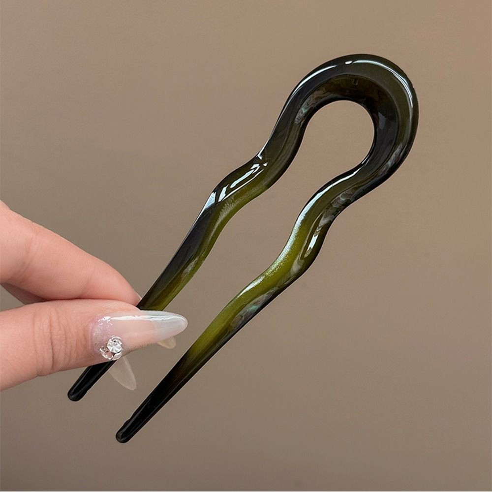 U-Shaped Tortoiseshell Hair Fork
