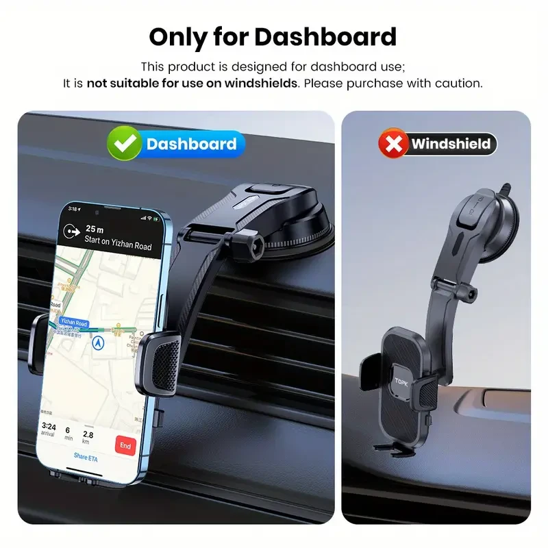 TOPK D38-C Adjustable Car Phone Holder Mount
