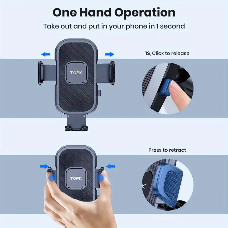 TOPK D38-C Adjustable Car Phone Holder Mount