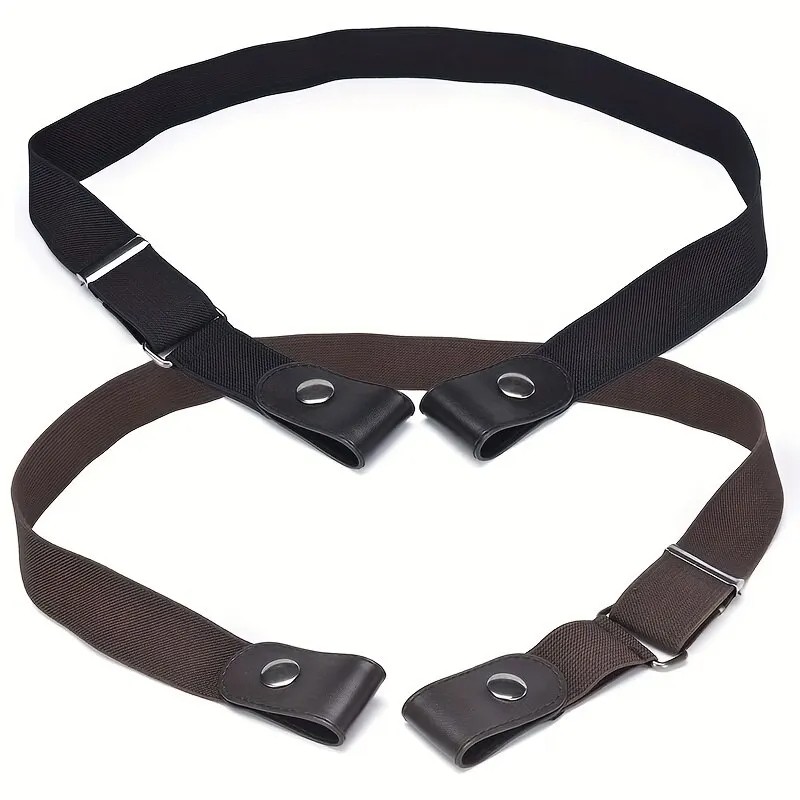 Simple & Fashionable Elastic Belt  Adjustable Woven Invisible Seamless Belt