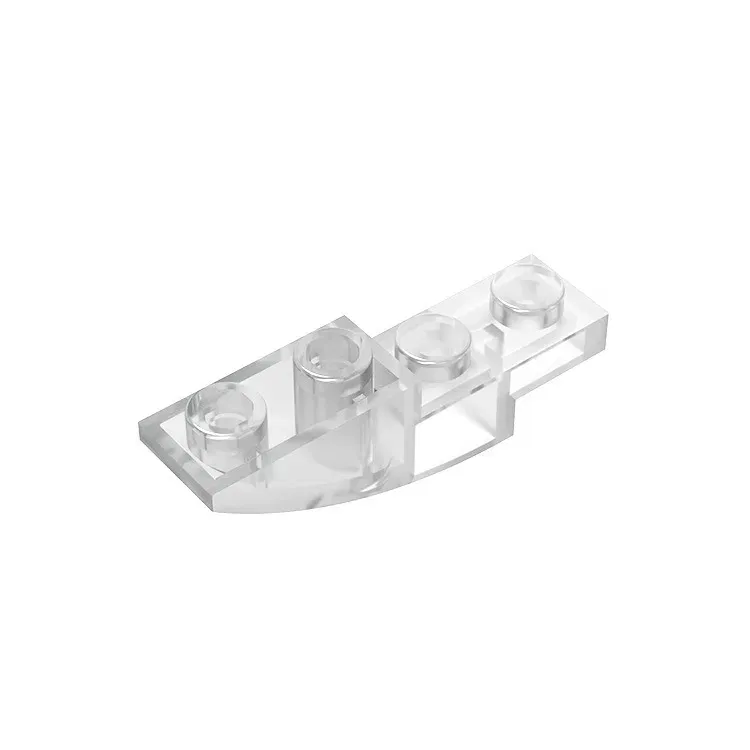 Color: WHITE - Gobricks GDS-731 BRICK 1X4X1 INV. BOW compatible with lego 13547 children's DIY Educational Building Blocks Technical