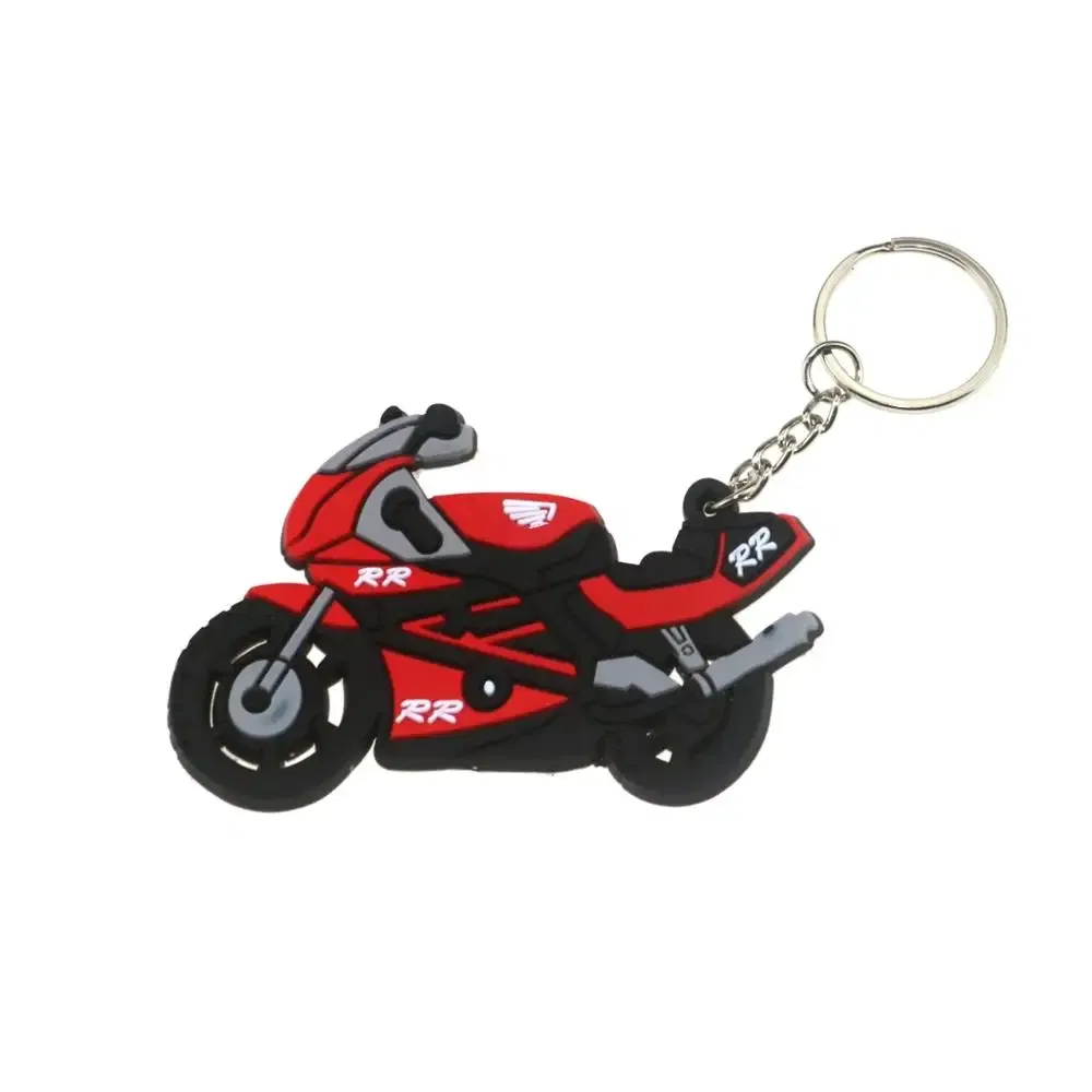 Color: multi - Rubber Motorcycle Key Ring Key Chain cool keychain 3D Soft For HONDA CB1000 CB650F  CBR100RR  CB650R