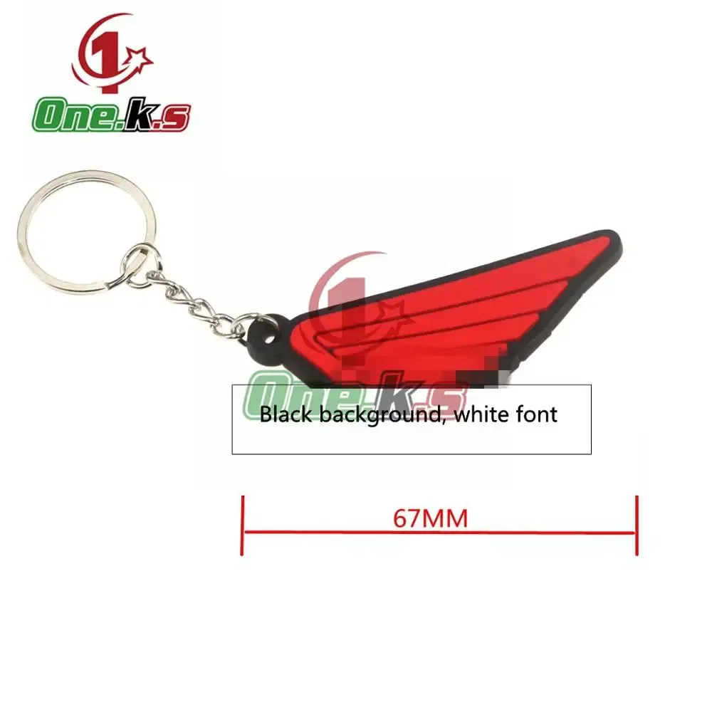 Color: multi - Rubber Motorcycle Key Ring Key Chain cool keychain 3D Soft For HONDA CB1000 CB650F CBR100RR CB650R