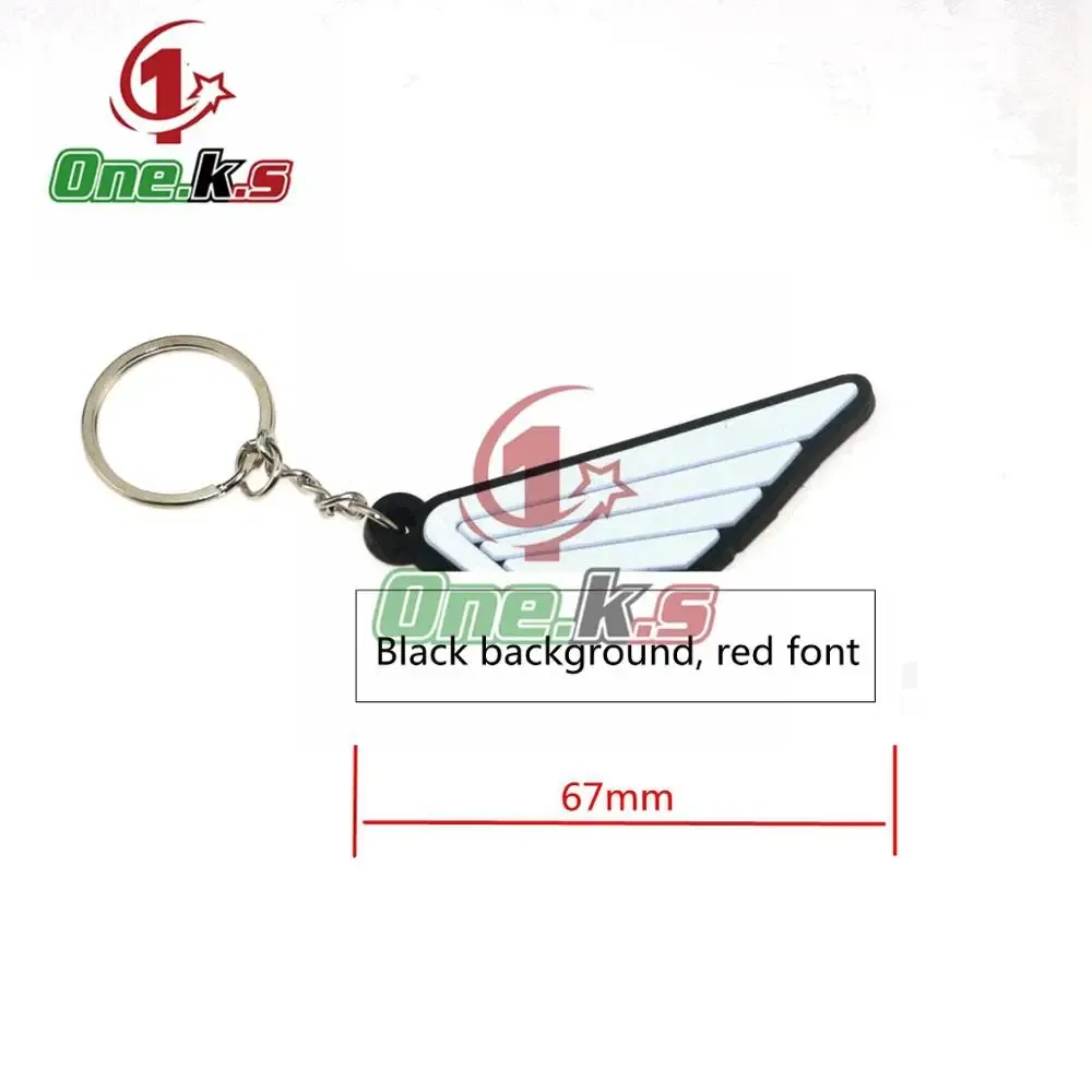 Color: multi - Rubber Motorcycle Key Ring Key Chain cool keychain 3D Soft For HONDA CB1000 CB650F CBR100RR CB650R