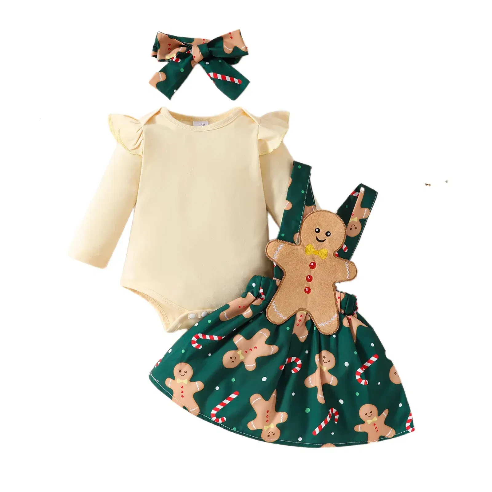 Color: LIGHT BLUE, Kid Size: 9M - Baby Girls Clothes New Year Set 0-3Y Long Sleeve Big Bow Top Irregular Skirt and Beret 3Pcs Toddler Christmas Clothes