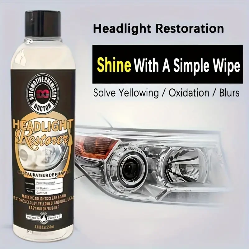 Car Headlight Restoration Fluid