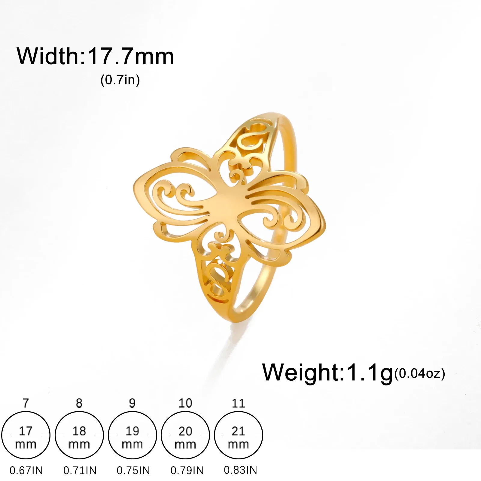 Main Stone Color: black, Ring Size: 11 - Skyrim Filigree Ring Stainless Steel Gold Color Elegant Finger Rings Women Bohemian Jewelry Wedding Band Gift Wholesale