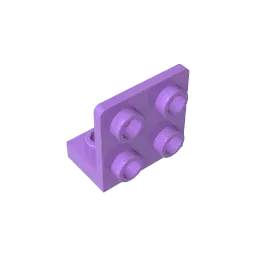 Color: Bright Green - MOC PARTS GDS-642 ANGULAR PLATE 1.5 BOT. 1X2 2/2 compatible with lego 99207 children's toys Assembles Building Blocks Technical