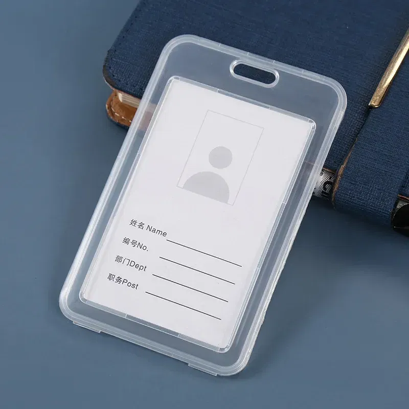 Color: black - Women Men Card Cover Case Plastic Transparent Business Credit Cards Bank ID Card Sleeve Protect Holder Case for Student