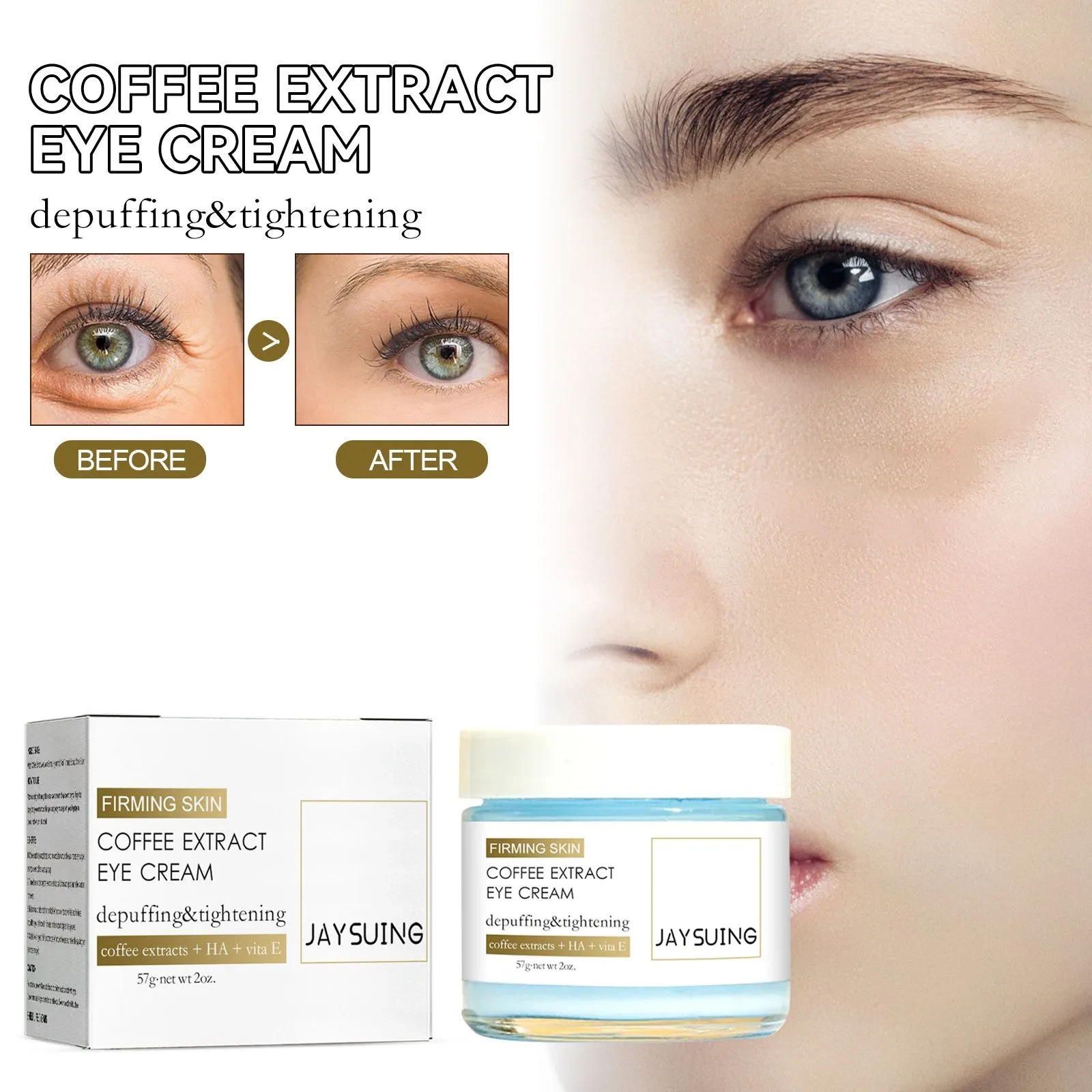 Coffee Firming Eye Cream for Fine Lines & Dark Circles