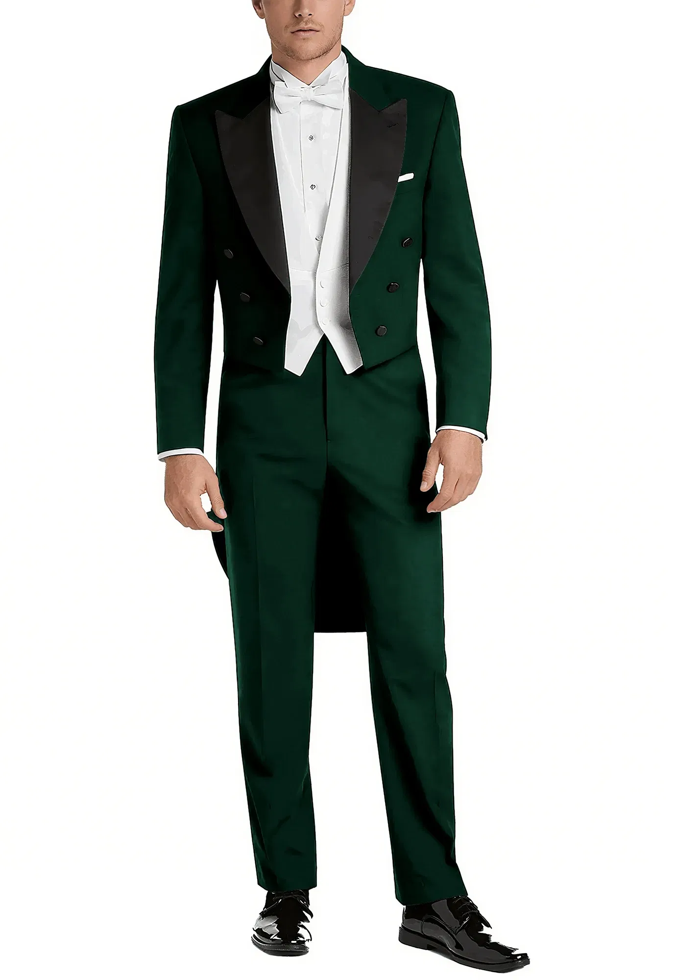 Color: WHITE, Size: XXXL - Italy Style Aristocratic Men Suit Three Pieces(Jacket+Pants+Vest) Hot-selling High-quality Double Breasted Male Clothing