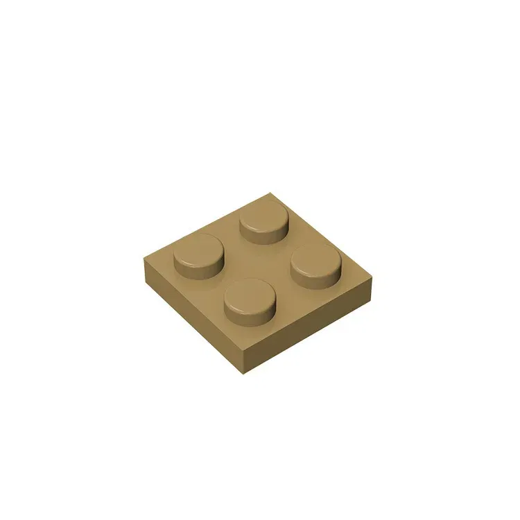 Color: Apricot - 20Pcs MOC Parts 3022 94148 Plate 2 x 2 Compatible Bricks DIY Assmble Building Blocks Particle Kid Puzzle Brain Toy Birthday Gif