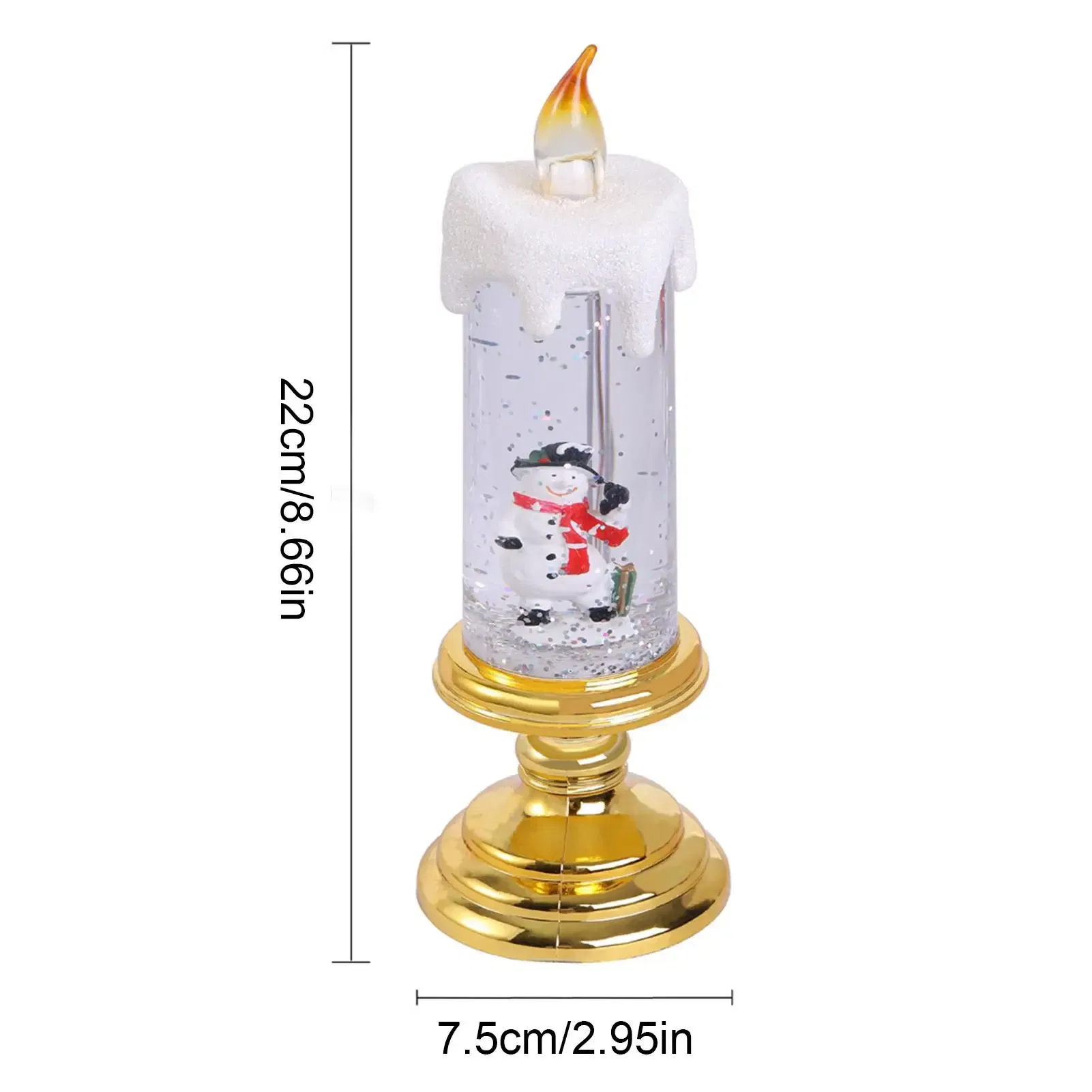 Color: Yellow, Ships From: spain - Led Christmas Candles Christmas Candles With Pedestal Christmas Party Ornament For Him Her Christmas Gift For Changing
