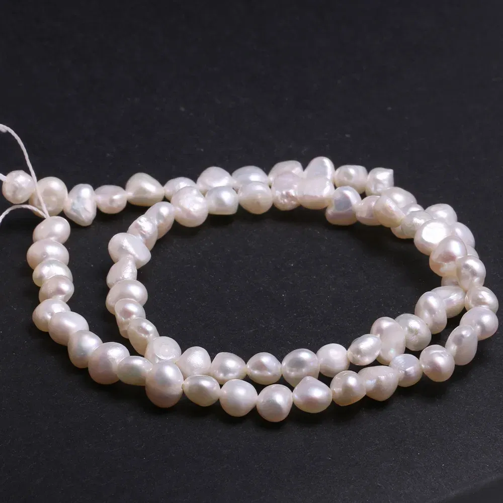 Color: NUDE, Item Diameter: 17mm - Natural Freshwater Pearl Baroque White pink Irregular Beads for Jewelry Making DIY Earrings Bracelet Necklace Accessories