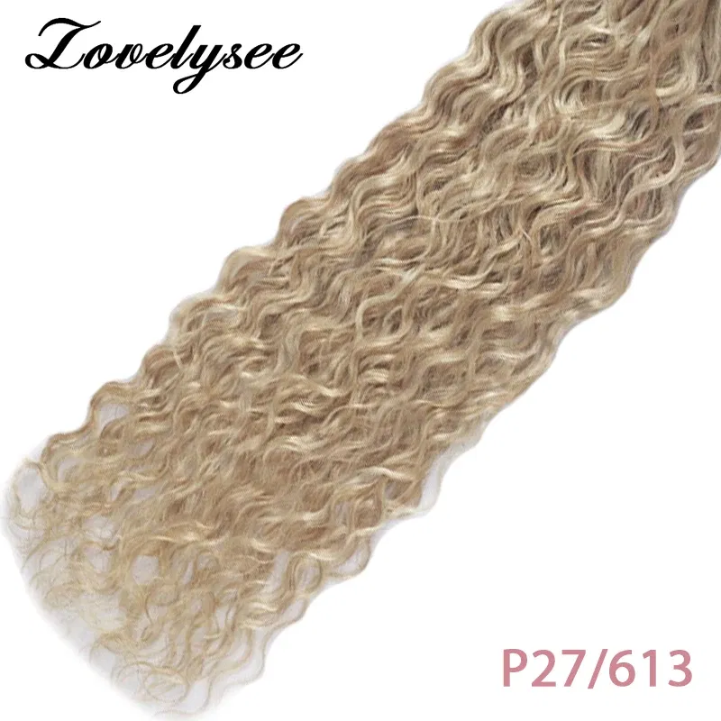 Color: P27/613 #, Length: 16 inches, Items per Package: 40 pcs - Water Wave Tape in Human Hair Extensions 2g/pcs Dark Brown Real Human Hair Adhesive Invisible Keratin Hair Extensions for Women