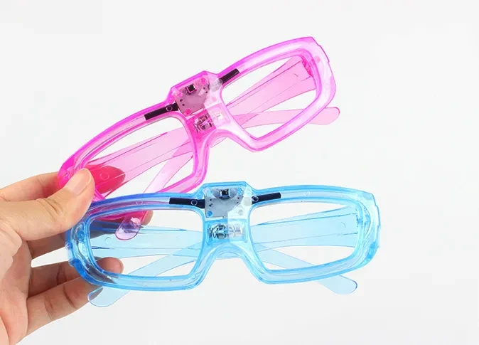 LED Glasses 2024 New Year Party Bar Concert Props Luminous Glasses