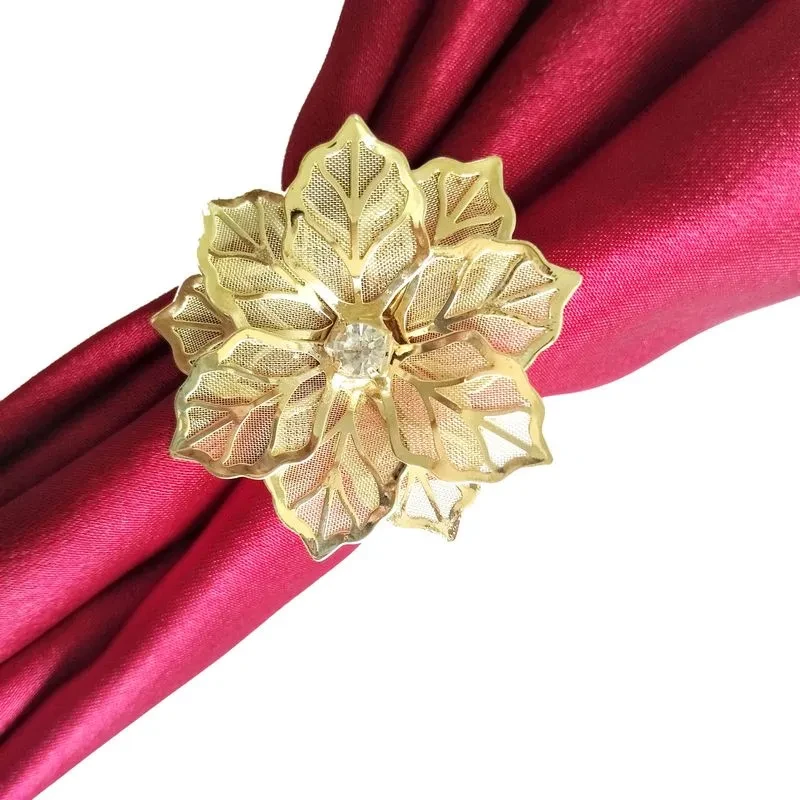 Christmas Party Model Room Table Decoration Ring Cloth Ring Holly Flower