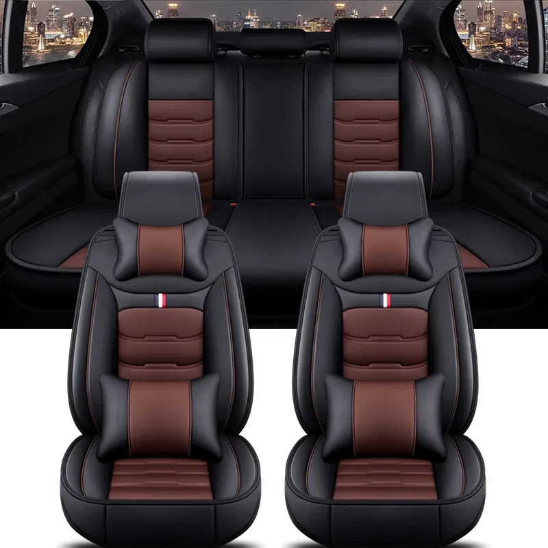 Color Name: moon blue, Ships From: CHINA - Universal Car Seat Cover for HYUNDAI All Car Models Solaris Sonata Creta Encino Elantra Ix25 Ix35 Kona Auto Accessories Interior