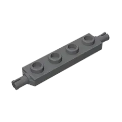 Color: light yellow - Gobricks GDS-1067 Plate, Modified 1 x 4 with Wheels Holder compatible with lego 2926 toys Assembles Building Blocks Technical