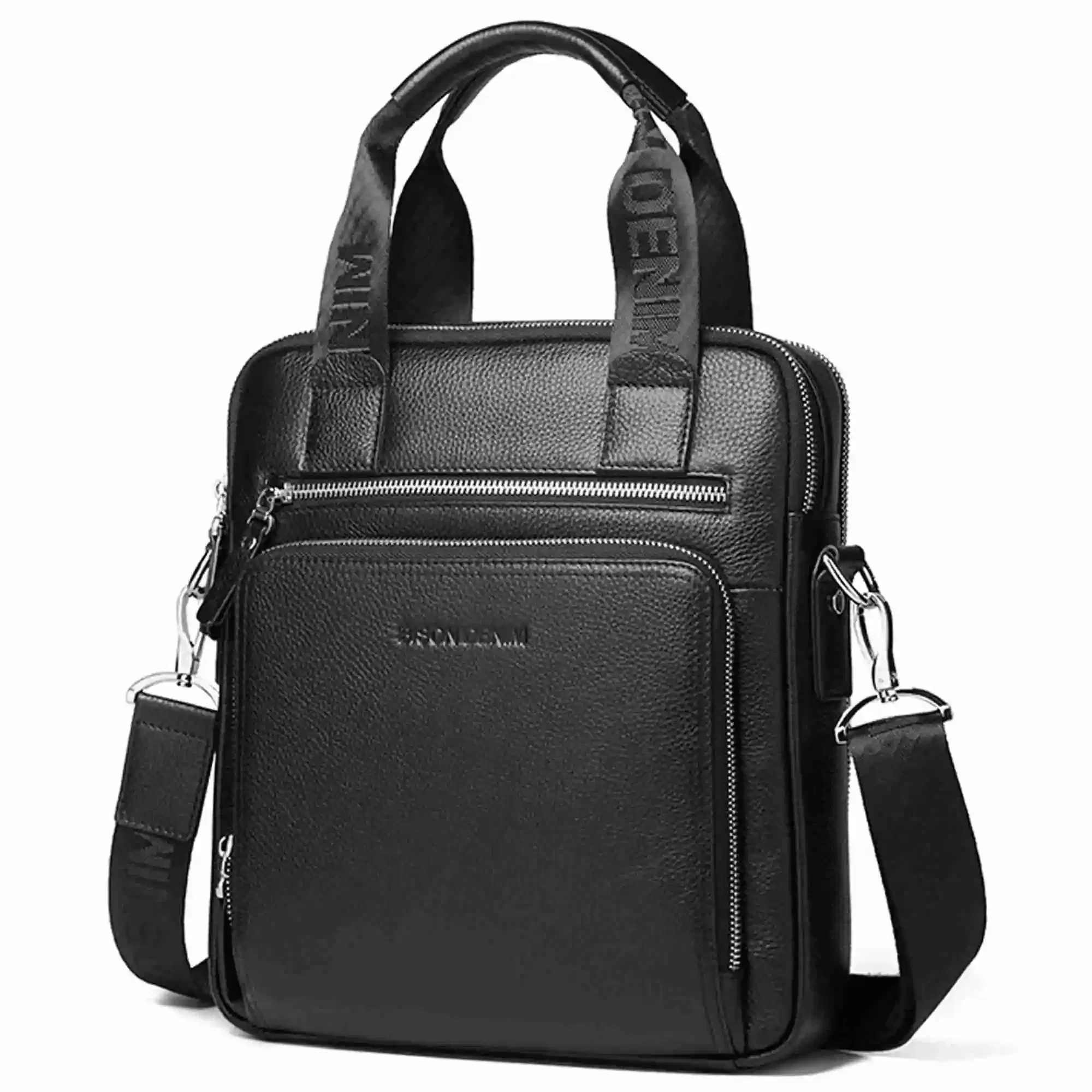 Color: Blue, Ships From: CHINA - BISON DENIM Genuine Leather Crossbody Bag Men Women Messenger Casual Cowhide Shoulder Bag High Quality Business Male Handbags