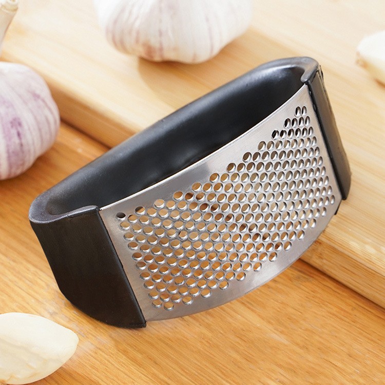 Stainless Steel Garlic Press  Manual Garlic Crusher & Mincer Tool for Fruits and Vegetables