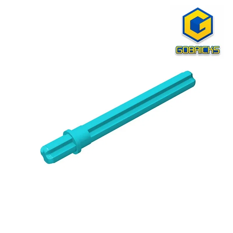 Color: PURPLE - Gobricks GDS-886 Technical, Axle 5.5 with Stop compatible with lego 59426 32209 DIY Educational Building Blocks Technical