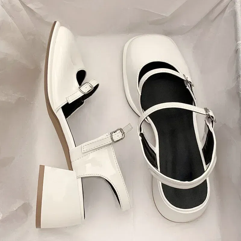 Color: SKY BLUE, Shoe Size: 37 - Non-slip Round Toe Sandals Ladies Casual 2023 Summer Hollow Beach Elegant Shoes Korean Fashion Party Shoes Design 2024
