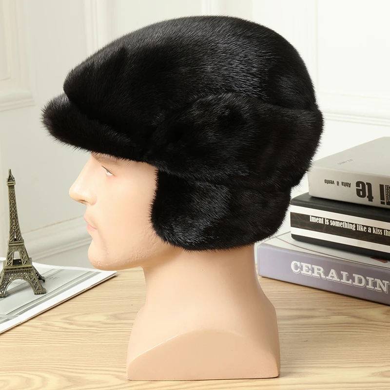 Color: Yellow, Hat Size: S - Real Mink Fur Hat Women'S Winter Fashion Beret Hat Warm Mink Fur Knight Beret Hat Luxury Keep Warm Russian Lady Caps