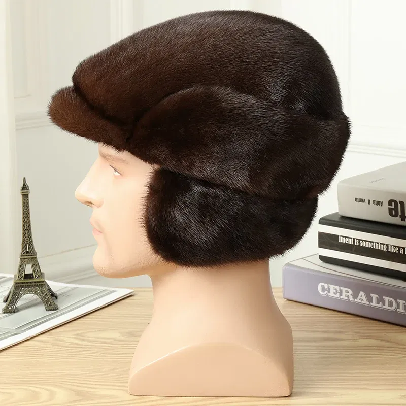 Color: Yellow, Hat Size: S - Real Mink Fur Hat Women'S Winter Fashion Beret Hat Warm Mink Fur Knight Beret Hat Luxury Keep Warm Russian Lady Caps